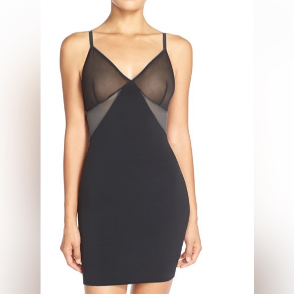 SPANX Black Mesh Chemise Undergarment